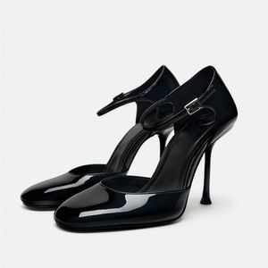 New zara Mary Jane black heels